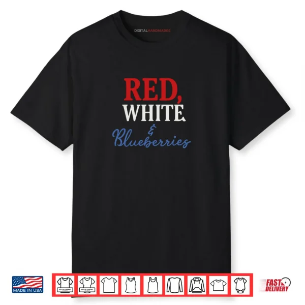American Patriot Republican USA Red White and Blueberries Shirt