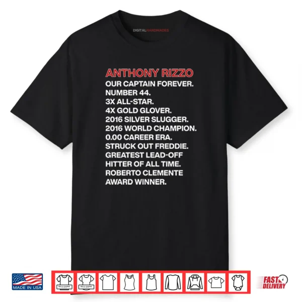 Anthony Rizzo Our Captain Forever Shirt