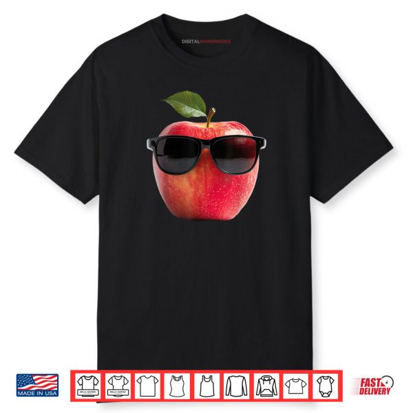 Apple Wearing Sunglasses Funny Fruit Costume Shirt