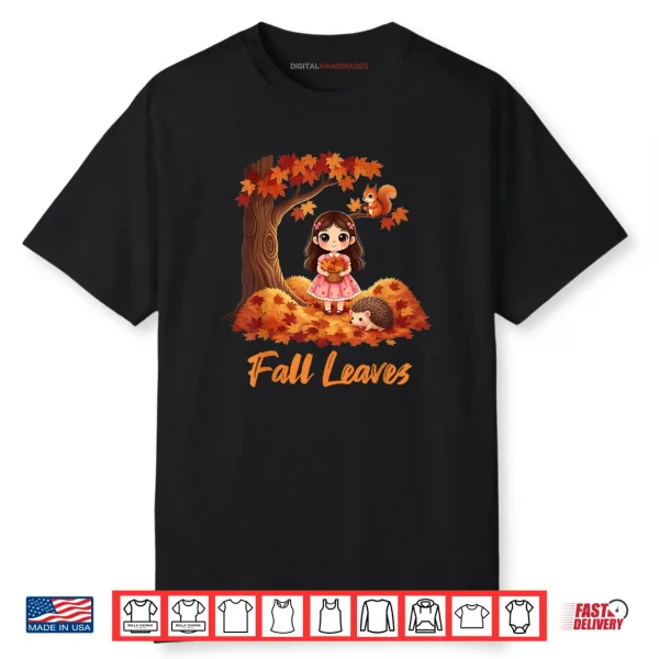 Autumn Fall Leaves Tree and Forest Creatures Shirt
