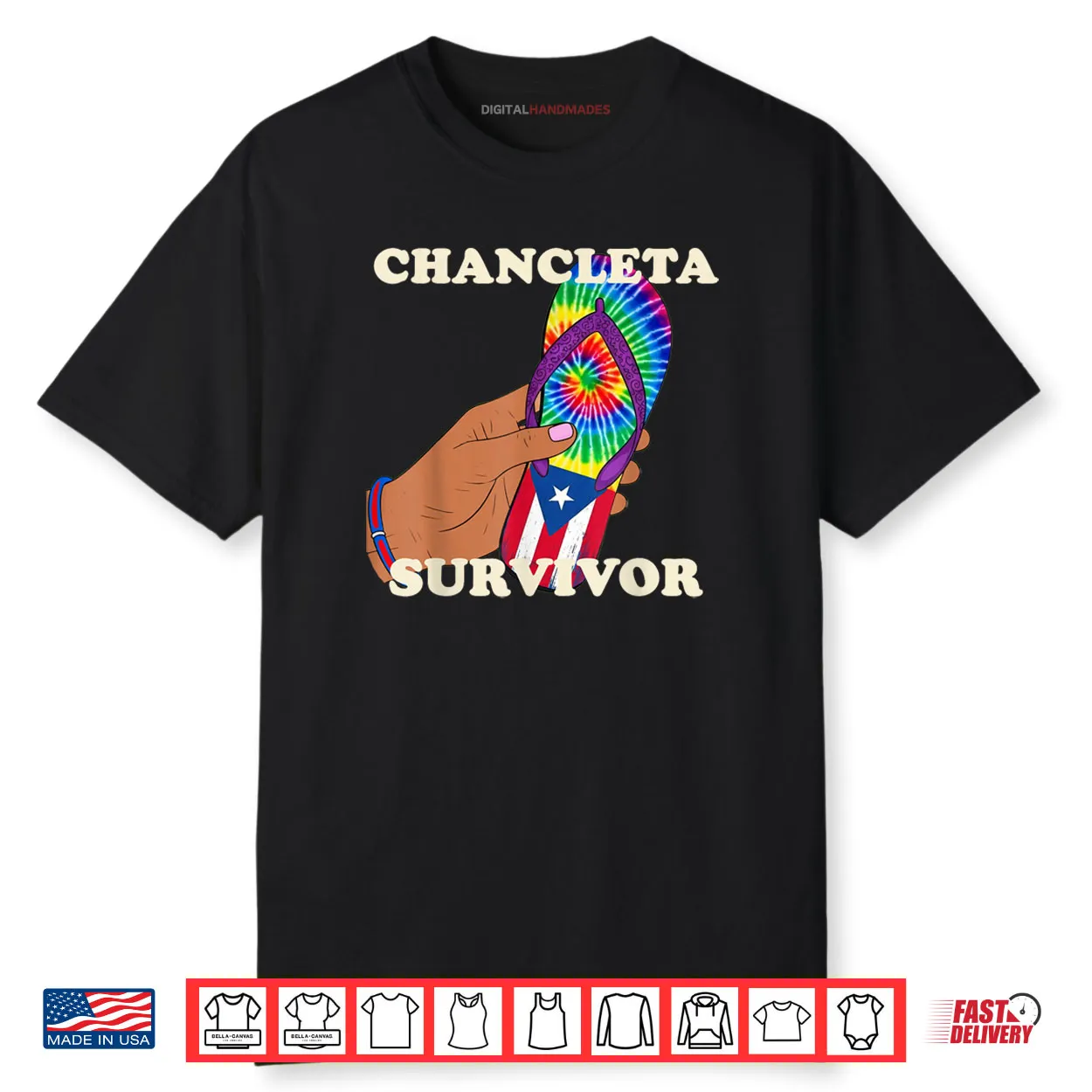 Chancleta Survivor Puerto Rico Spanish Joke Shirt Chancleta Survivor Puerto Rico Spanish Joke Shirt