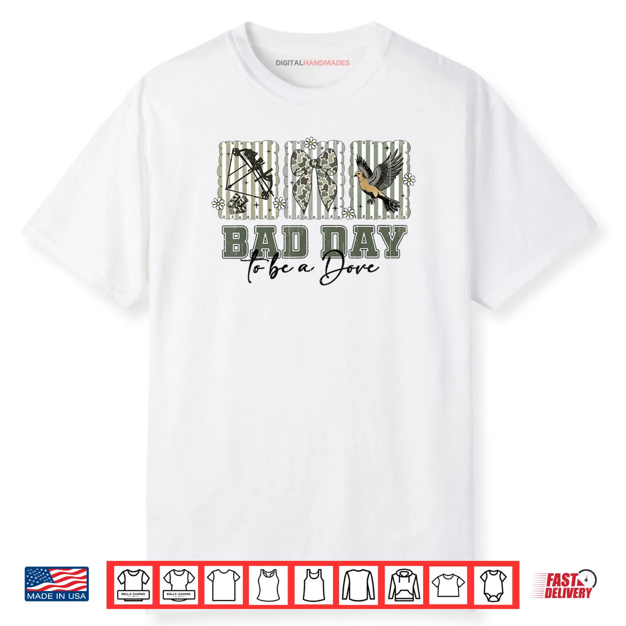 Coquette Bow Bad Day to Be A Dove Hunting Season Girl Wife Shirt Coquette Bow Bad Day to Be A Dove Hunting Season Girl Wife Shirt