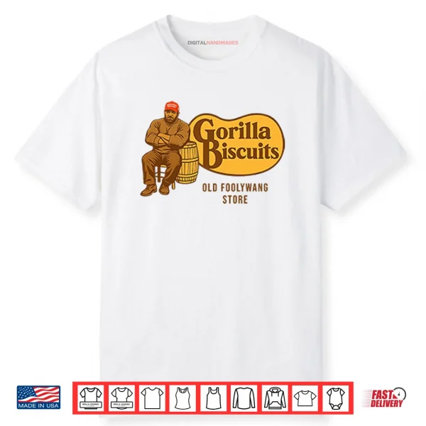 Cracker Barrel Gorilla Biscuits Old Foolywang Store Shirt