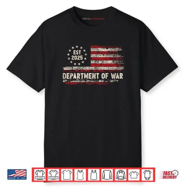 Department Of War Established 2025 Shirt