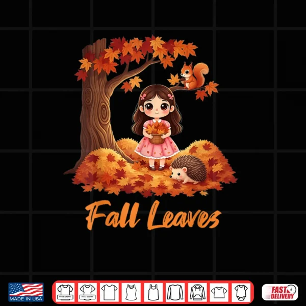Design Autumn Fall Leaves Tree and Forest Creatures Shirt