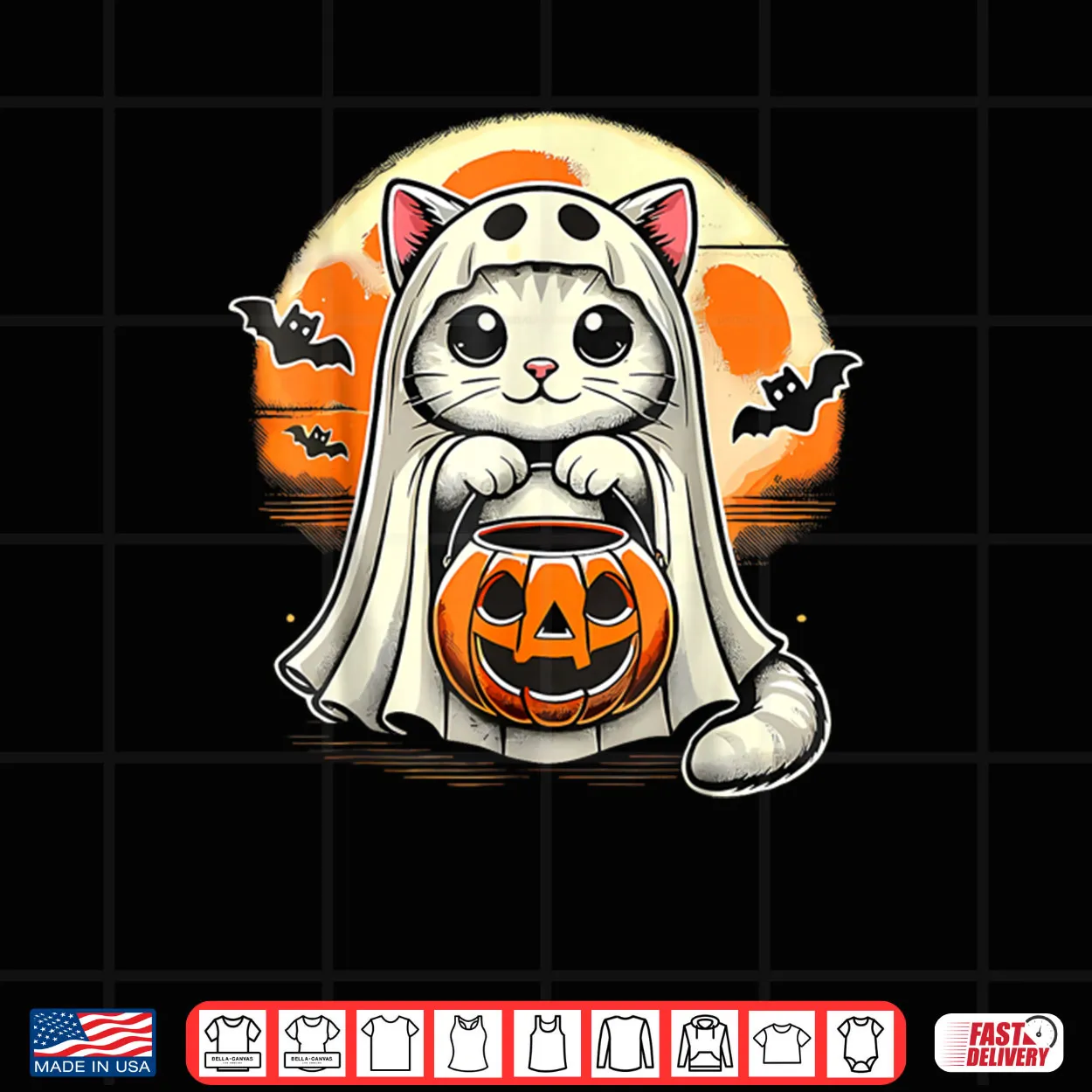 Cat Ghost for Animal Lovers Cute Halloween Shirt Cat Ghost for Animal Lovers Cute Halloween Shirt