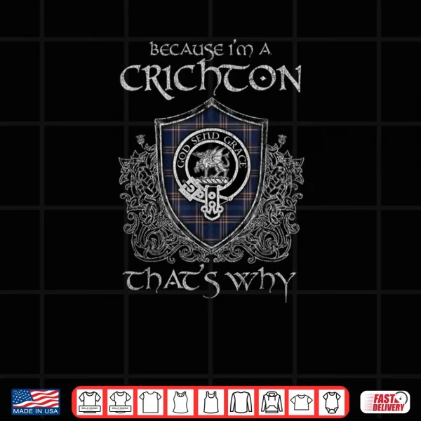 Design Clan Crichton Crest Tartan Celtic Shirt