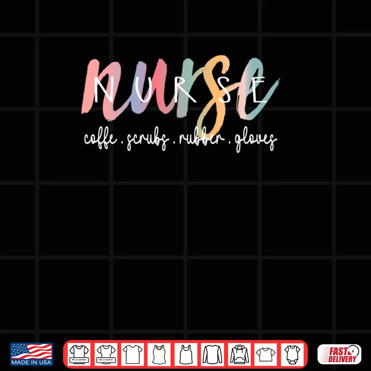 Coffee Scrubs and Rubber Gloves Nurse Life Tee Nurse’s Day Shirt Coffee Scrubs and Rubber Gloves Nurse Life Tee Nurse’s Day Shirt