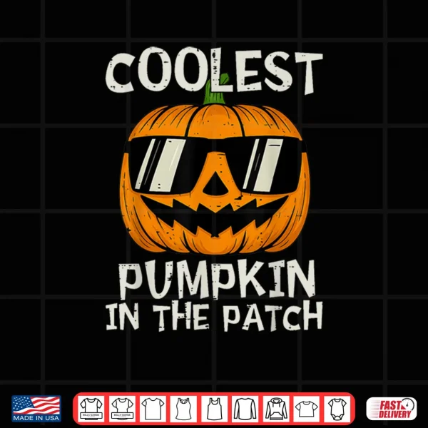 Design Coolest Pumpkin in The Patch Boy Halloween Shirt