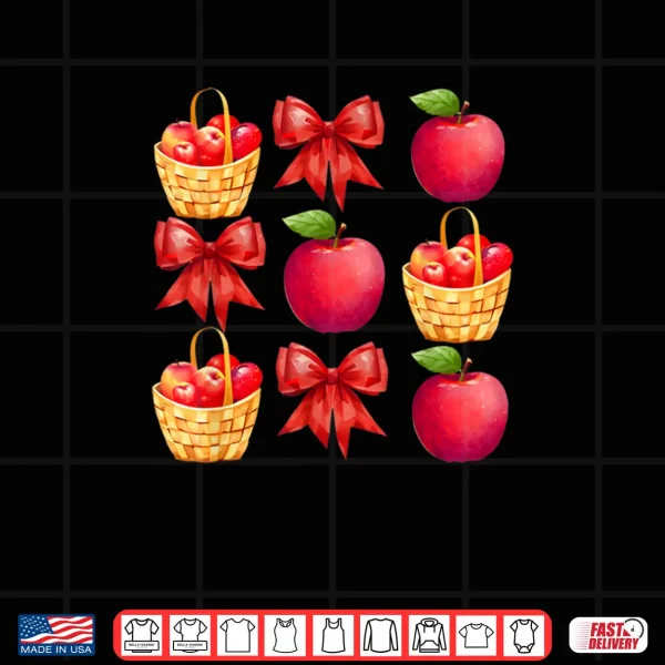 Design Coquette Apple Picking Crew Apple Picking Season Bows Shirt
