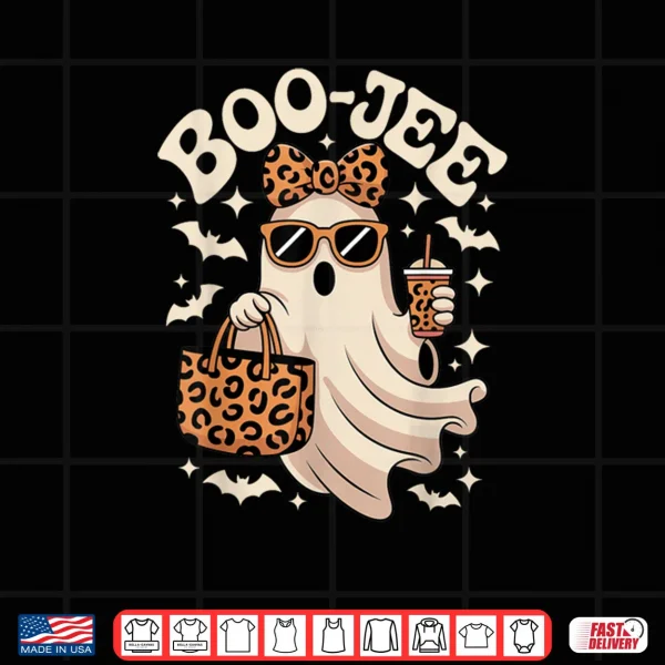 Design Coquette Leopard Boo JEE Halloween Boujee Ghost Shirt
