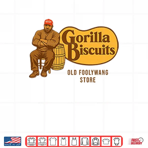 Design Cracker Barrel Gorilla Biscuits Old Foolywang Store Shirt