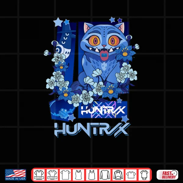 Design Demon Anime Cute Kpop Tiger Derpy Flowers Shirt