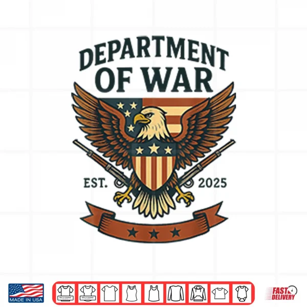 Design Department Of War Established 2025 Logo Shirt