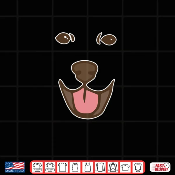 Design Dog Face Golden Retriever Labrador Funny Halloween Spooky Shirt