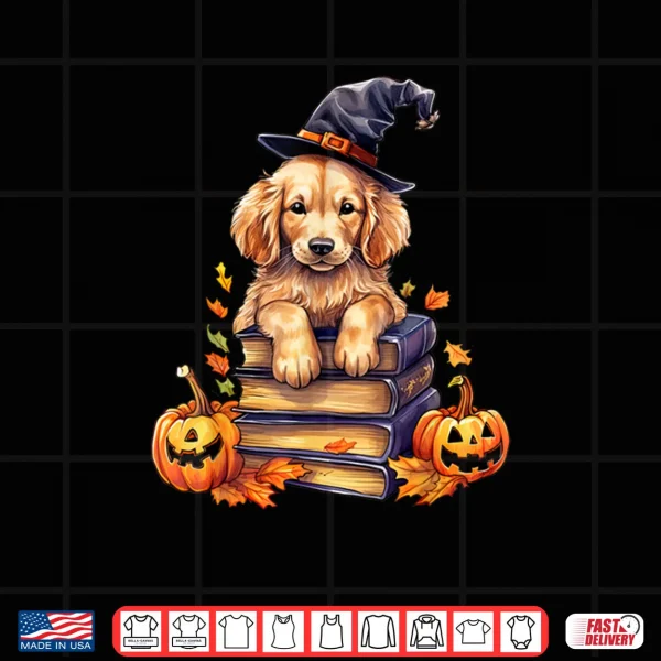 Design Dog Lazy Halloween Party Costume Golden Retriever Shirt