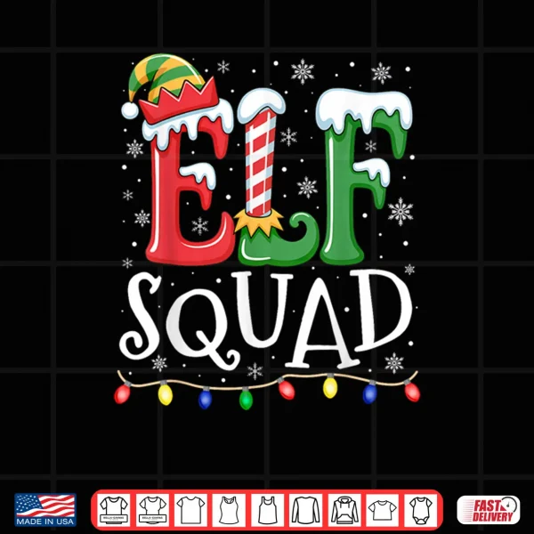 Elf Family Christmas Matching Pajamas Xmas Elf Squad Shirt 3 Design Elf Family Christmas Matching Pajamas Xmas Elf Squad Shirt