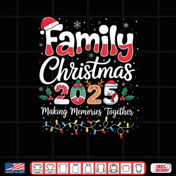 Design Family Christmas 2025 Matching Outfit Xmas Squad Santa Shirt