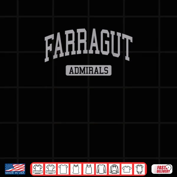 Design Farragut High School HS Knoxville TN Varsity Sports Shirt