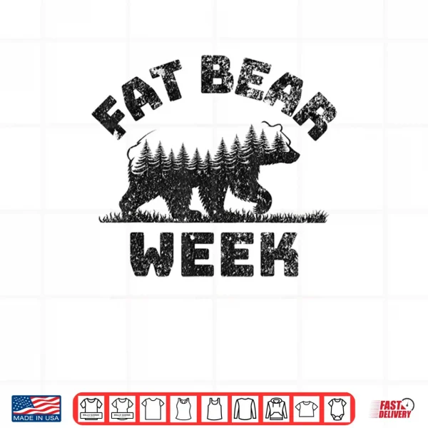 Design Fat Bear Week 2025 Nature Lover Planet Protection Shirt