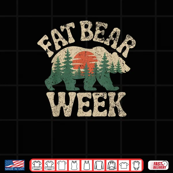 Design Fat Bear Week Nature Lover Planet Protection Wild Animals Shirt