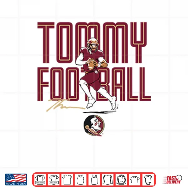 Florida State Seminoles Tommy Castellanos Tommy Football Shirt 3 Design Florida State Seminoles Tommy Castellanos Tommy Football Shirt