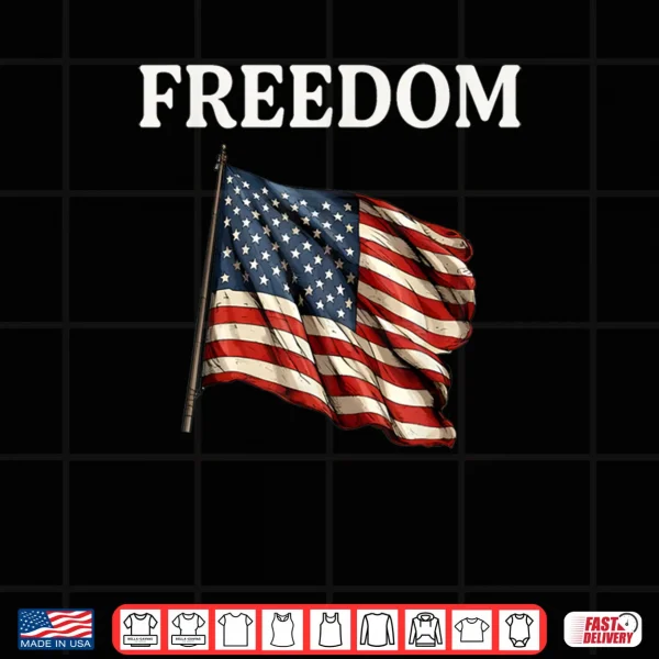 Design Freedom Freedom Charlie USA Flag Shirt