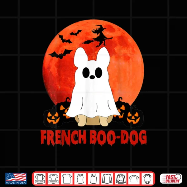 Design French Boo Dog Halloween Funny French Bulldog Shirt