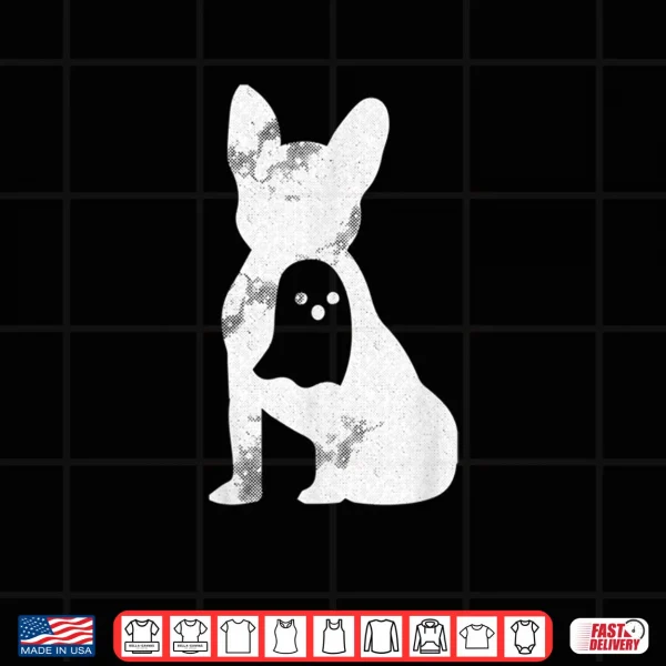 Design French Bulldog Ghost Lazy DIY Halloween Costume Frenchie Dog Shirt