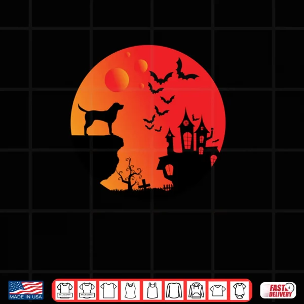 Design Full Moon Labrador Retriever Lovers Halloween Spooky Shirt