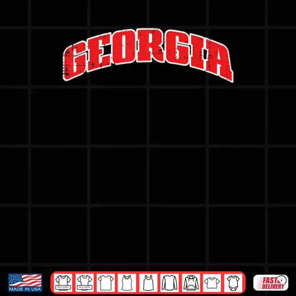 Design Georgia Vintage USA Peach State Southern Pride Shirt