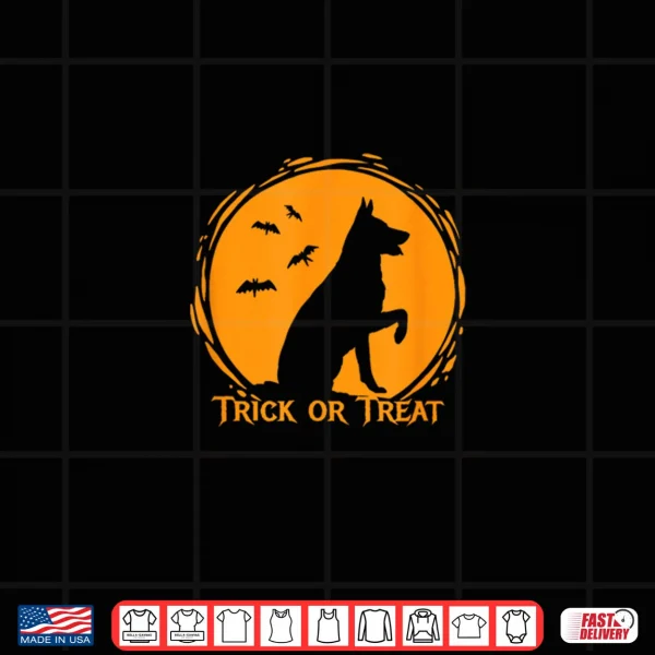 Design German Shepherd Trick or Treat Halloween Shirt