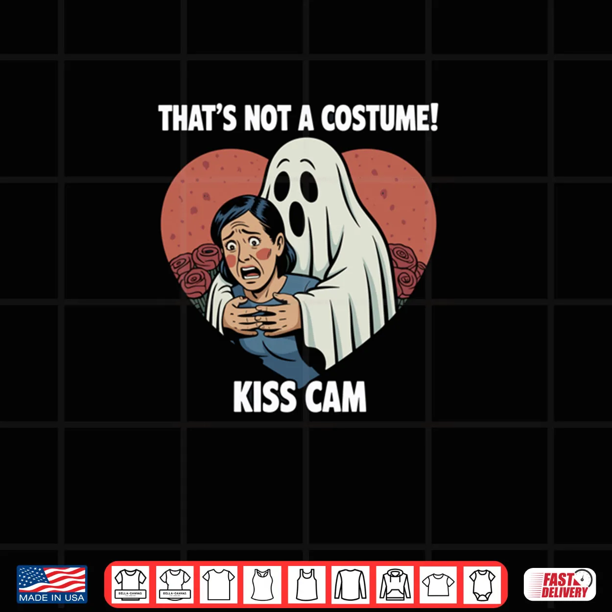 Ghost Costume That’s Not A Costume Kiss Cam Funny Halloween Shirt Ghost Costume That’s Not A Costume Kiss Cam Funny Halloween Shirt