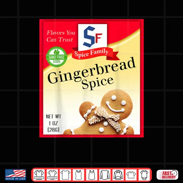 Design Ginger Bread Spice Group Costume Family Matching Halloween Shirt