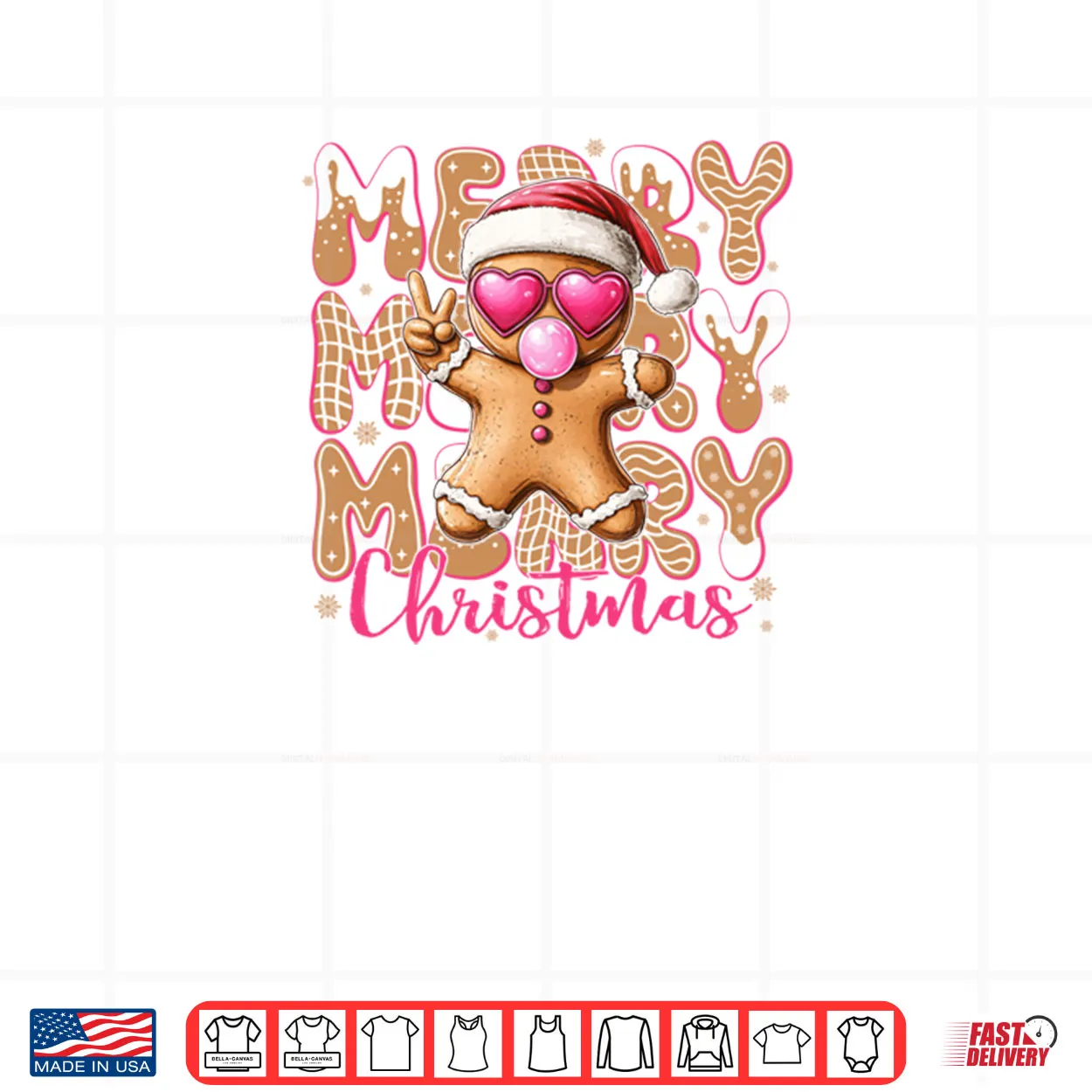 Gingerbread Merry Christmas Cute Shirt Gingerbread Merry Christmas Cute Shirt