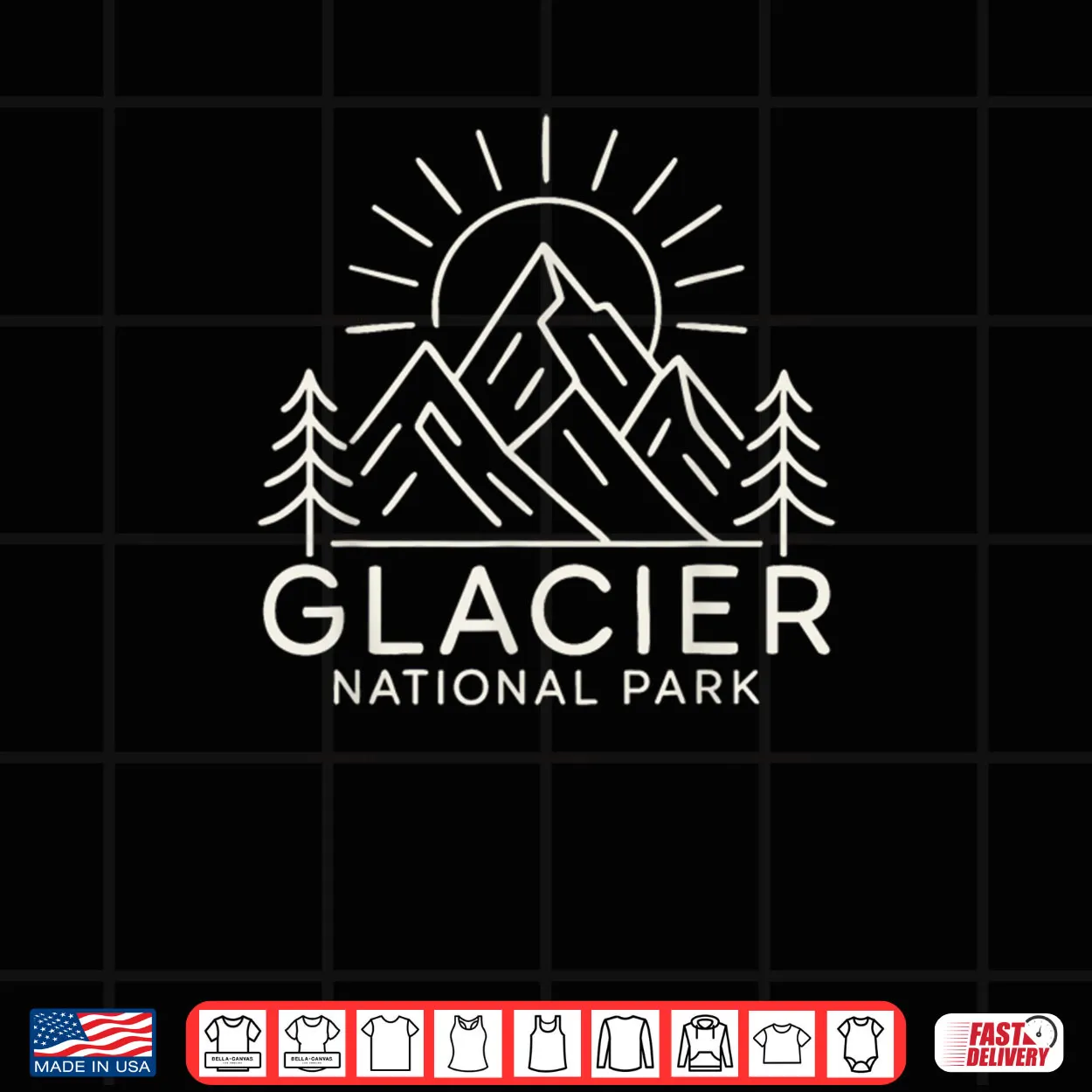 Glacier National Park Montana Shirt Glacier National Park Montana Shirt