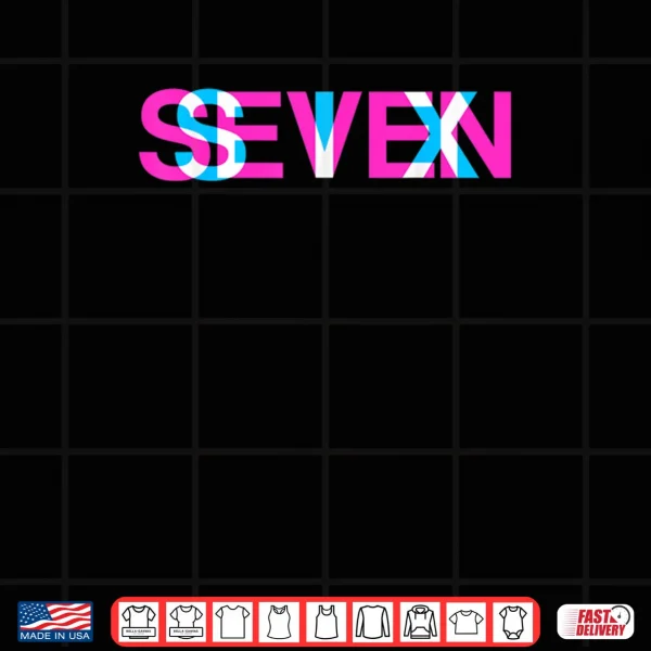 Design Glitch Optical Illusion Six Seven 6 7 Meme Gen Alpha Slang Shirt