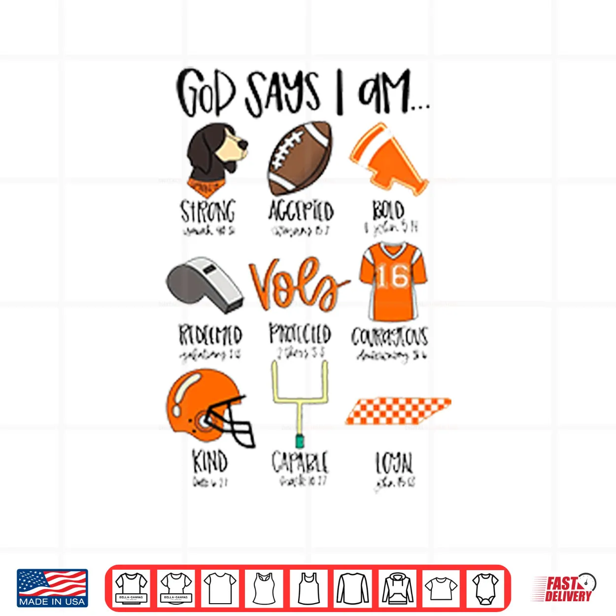 God Says I Am Tennessee Vols Shirt God Says I Am Tennessee Vols Shirt