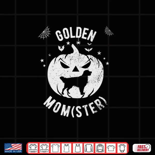 Design Golden MOMster Retriever Halloween Shirt