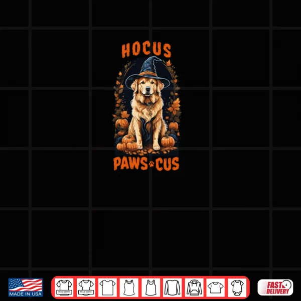 Design Golden Retriever Witch Halloween Golden Retriever Shirt