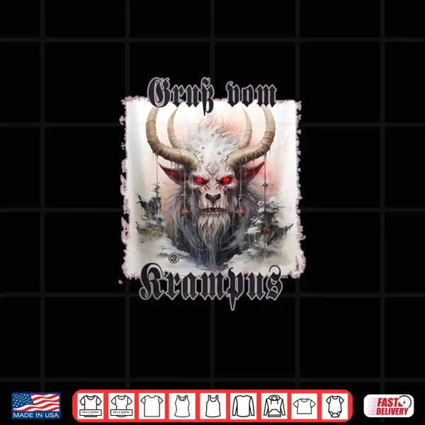 Design Greeting from Krampus Christmas Legend Figure Shirt