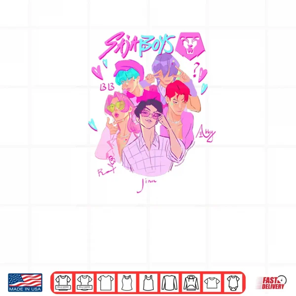 Design Halloween Saja Boys Demon Group Portrait Shirt