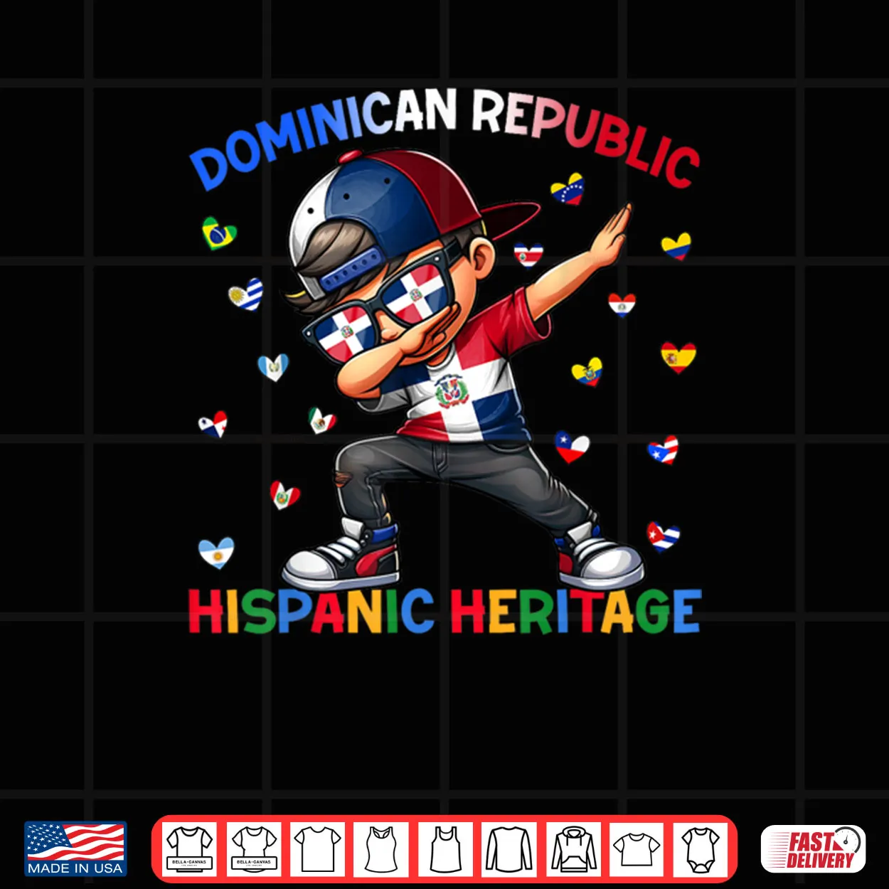 Hispanic Heritage Month Dominican Republic Flag Shirt Hispanic Heritage Month Dominican Republic Flag Shirt