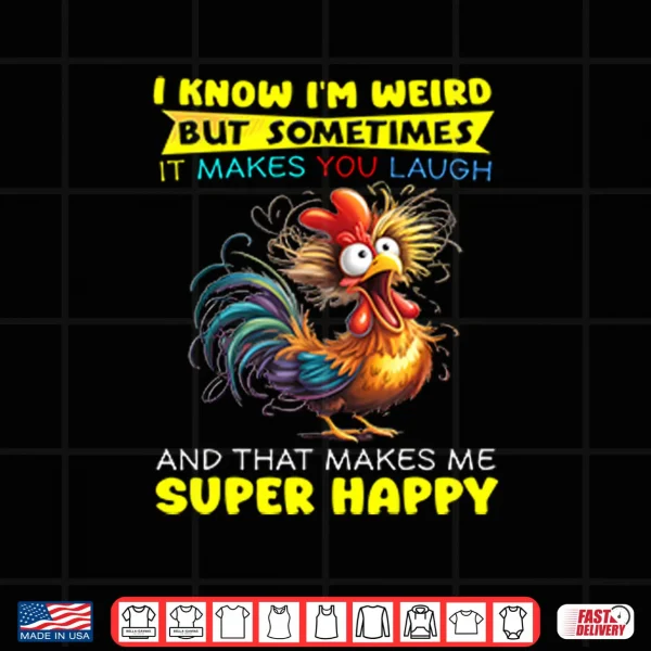 Design I Know Im Weird But Sometimes It Makes You Laugh Shirt