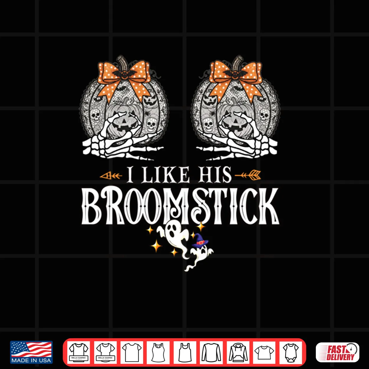 I Like His Broomstick He Likes My Pumpkins Couples Halloween Shirt I Like His Broomstick He Likes My Pumpkins Couples Halloween Shirt