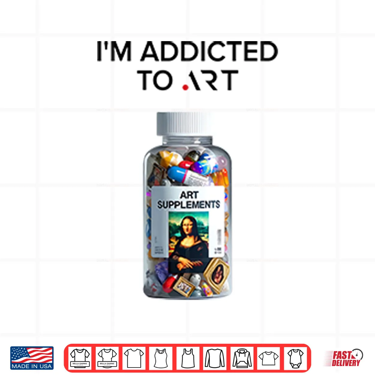 I’m Addicted To Art Art Supplements Shirt I’m Addicted To Art Art Supplements Shirt
