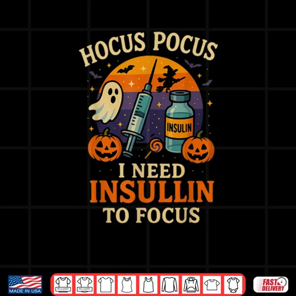 Design Insulin Ghost Costume Diabetic Support Funny Halloween Shirt
