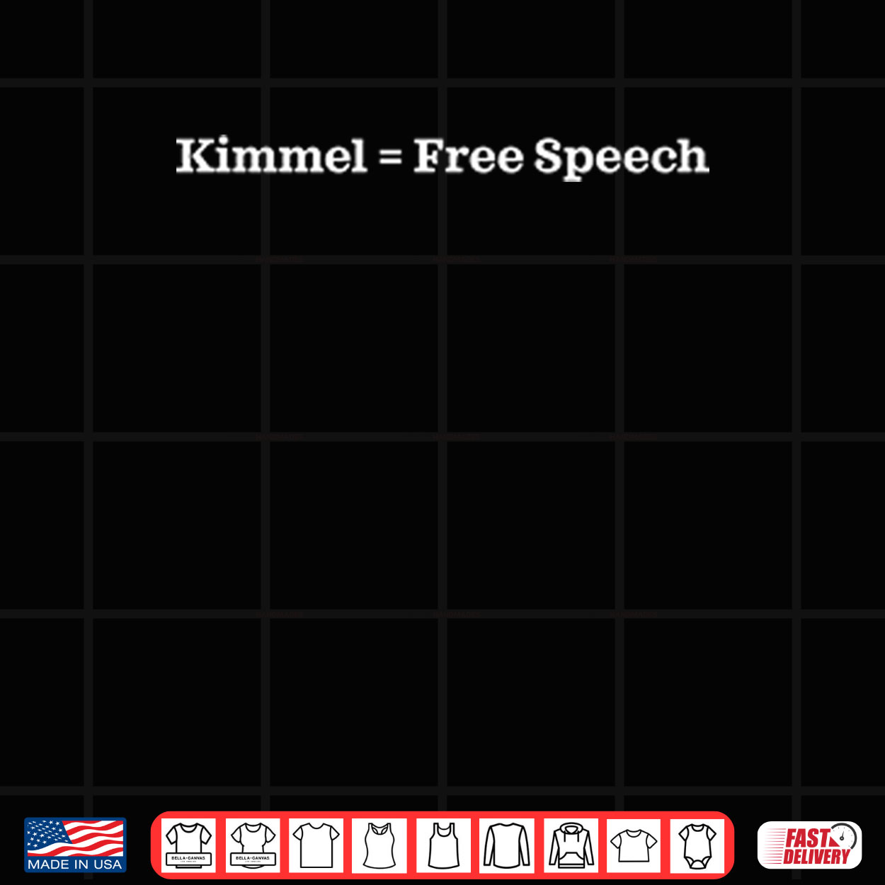 Kimmel Free Speech Shirt Kimmel Free Speech Shirt