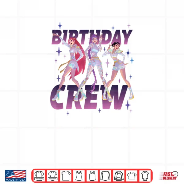Kpop Demon HUNTRIX Birthday Crew Shirt 3 Design Kpop Demon HUNTRIX Birthday Crew Shirt