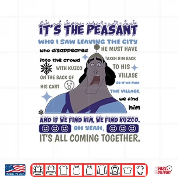 Design Kronk Oh Yeah Its All Coming Together Emperors New Groove Meme Shirt